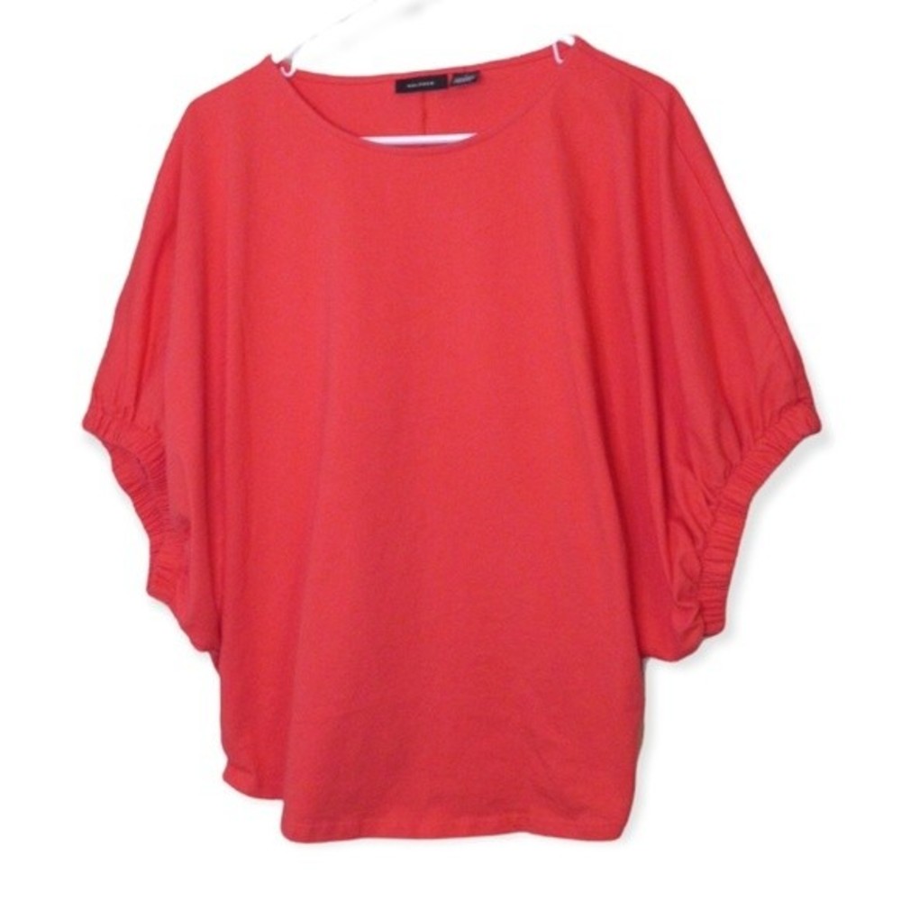 Halogen Pink Teaberry Batwing Top NWT Small Oversized 100% Cotton